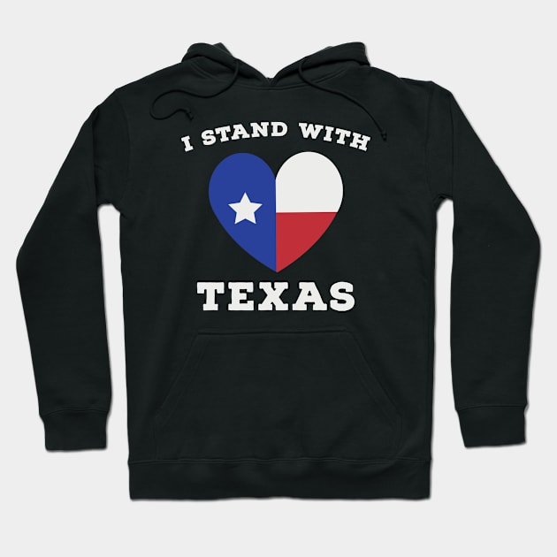 i stand with texas Hoodie by Crocodile Store